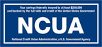 ncua logo with blue background